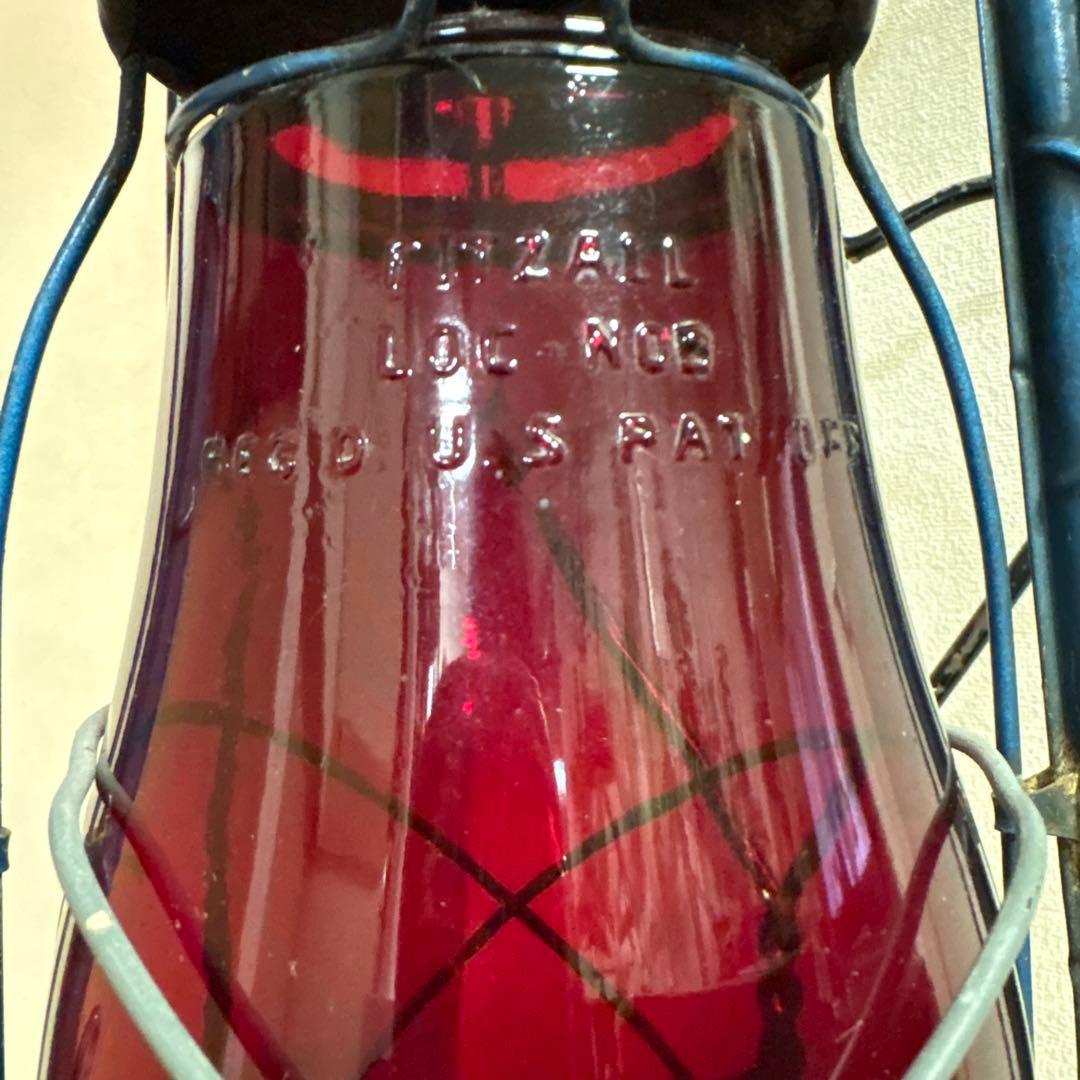 DIETZ オイルランタン　アンティーク　レッドグローブ　実働可能