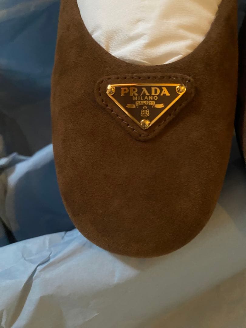 PRADA プラダ　スエード バレリーナ　メリージェーン　新品　37