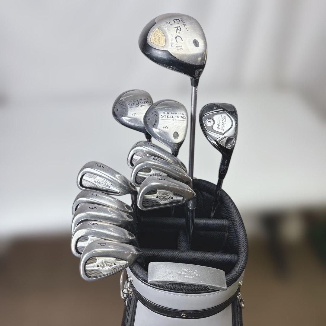 【激安‼️】男性右利き ゴルフクラブセット キャディバッグ付き キャロウェイ