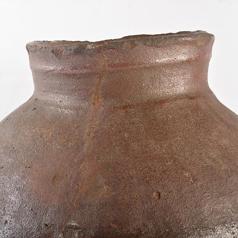 常滑焼　古常滑　室町時代　叩瓶　茶瓶　茶壷　時代箱付　M　R5233B