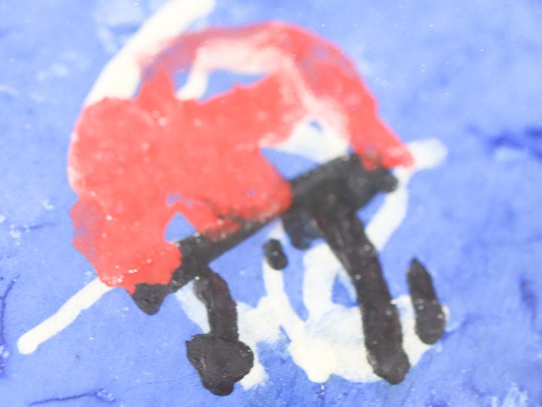 太田國廣 乗馬 蝋画 8号 額装