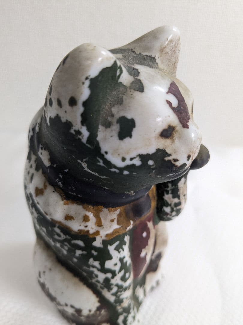 古いまねき猫 置物 アンティーク ヴィンテージ 古民家 骨董品