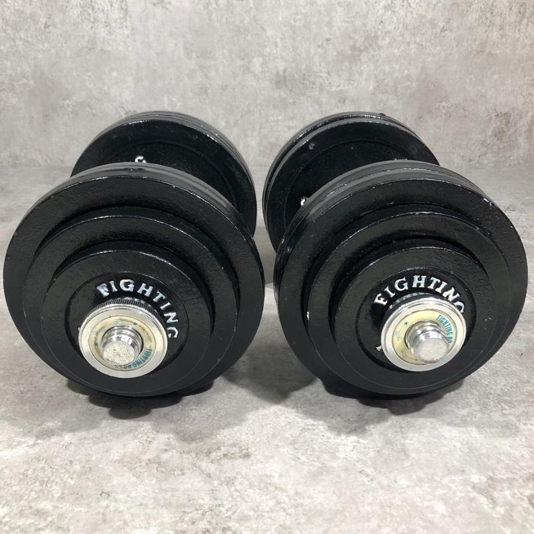 人気 FIGHTING ROAD ダンベル 60kgセット 片側30kg ②