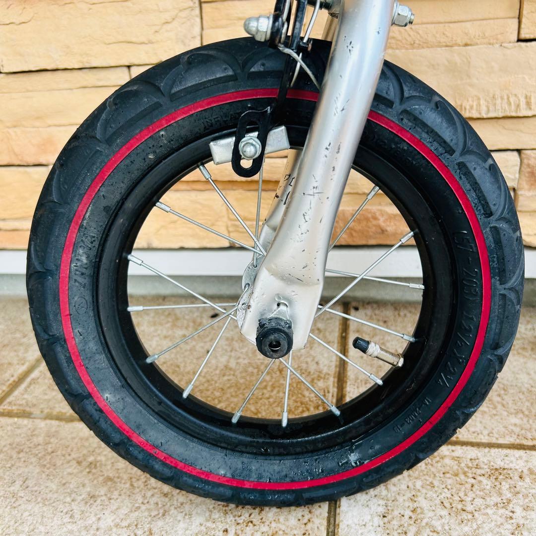 美品 へんしんバイク 12インチ レッド キッズバイク