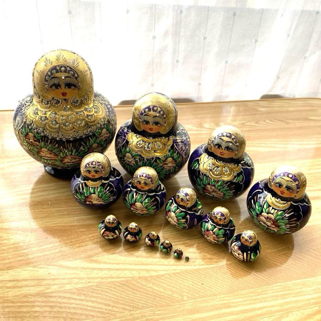 　木製　マトリョーシカ 15個セット　美品