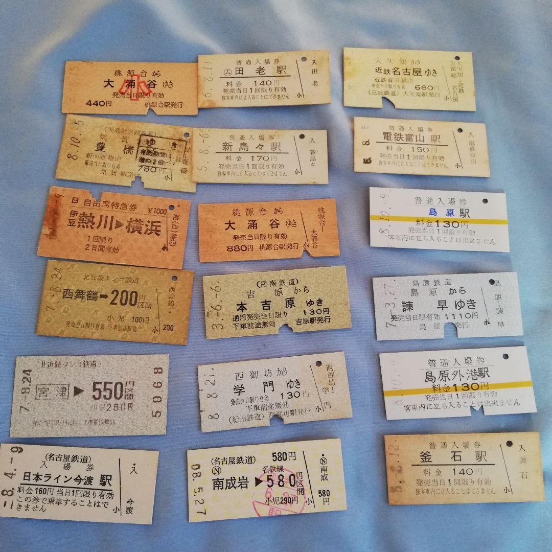 私鉄各社　硬券切符　入場券　記念乗車券