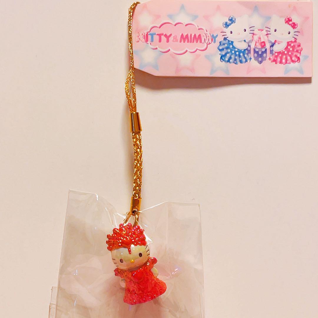 希少レア　ハローキティ　ミミィ　根付け　2002年製 ミレニアム　サンリオ