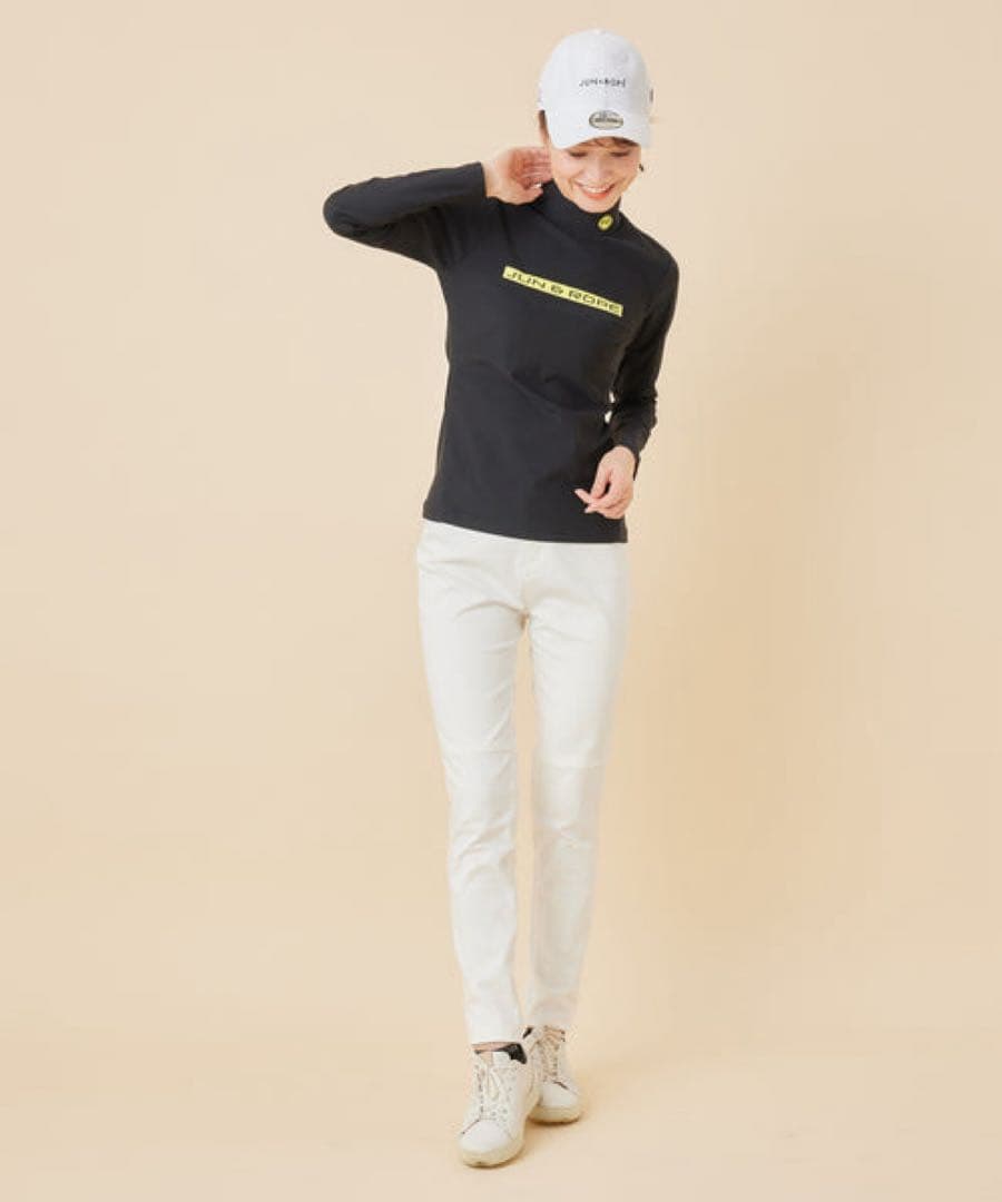 【美品】JUN&ROPE’ メリルハイテンション モックネック 長袖プルオーバー