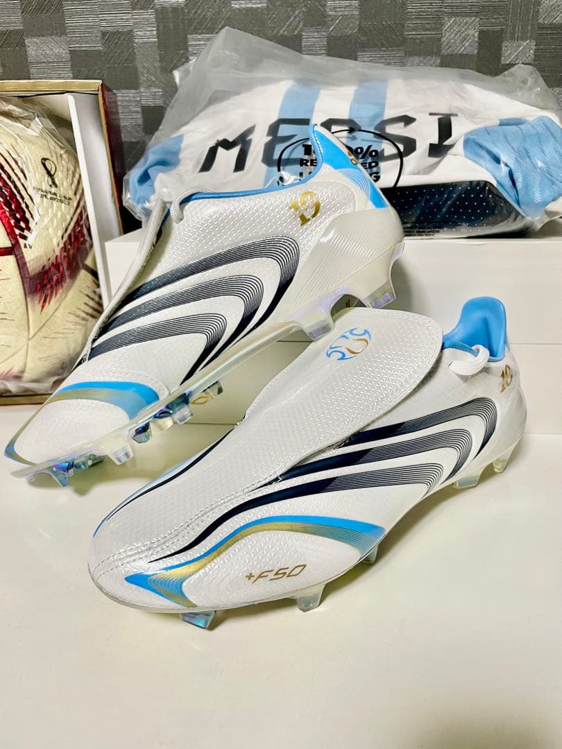 【限定】アディダス　F50 ELITE FG TUNIT メッシ　セット