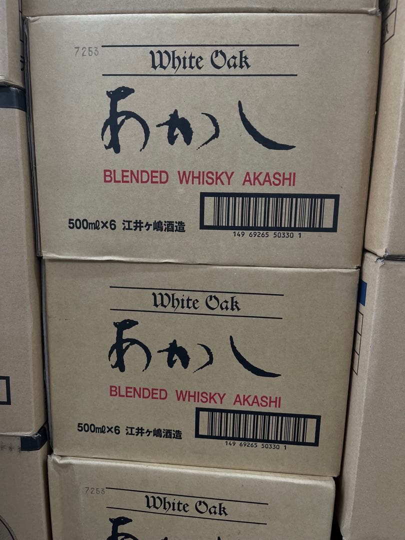 《2ケースで出品》AKASHI 明石の地ウイスキー 黒500ml12本セット