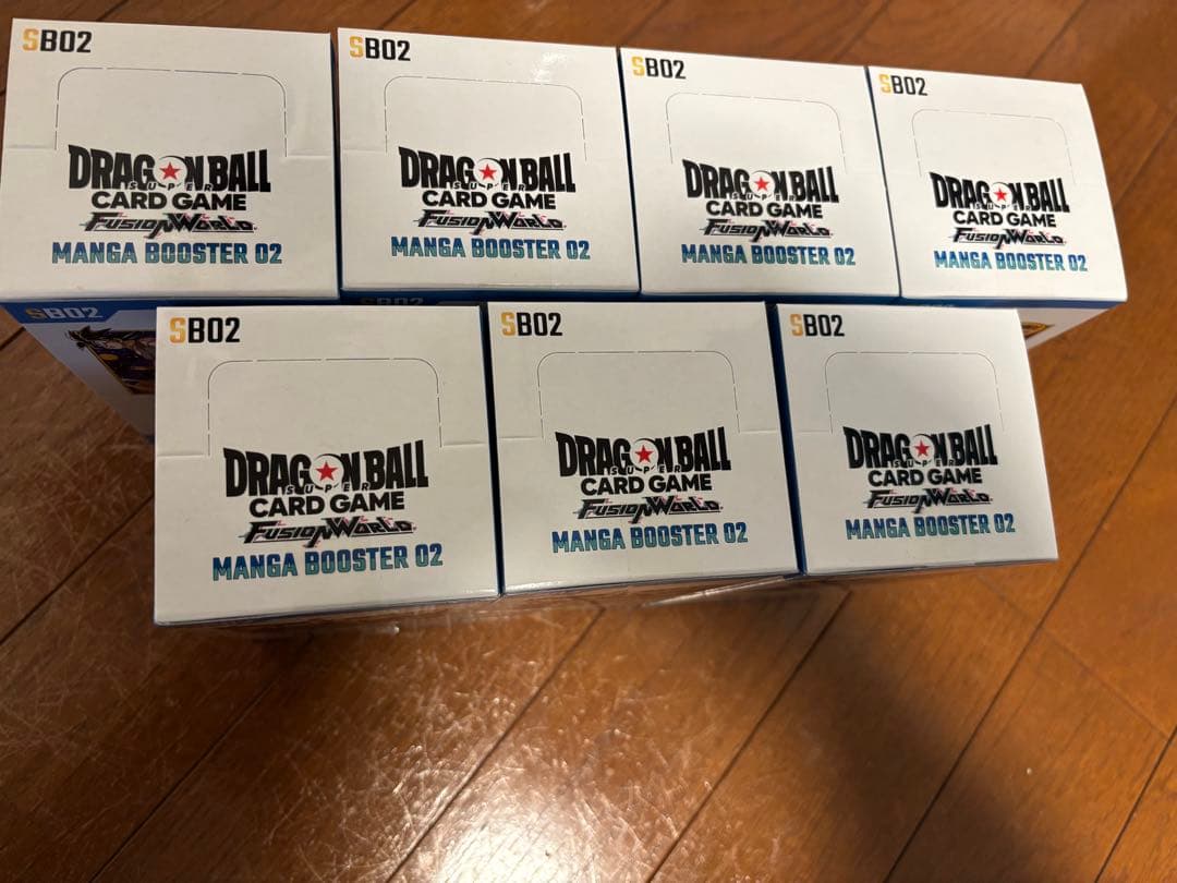 ドラゴンボールカードMANGA BOOSTER 02 未開封テープ付き7個セット