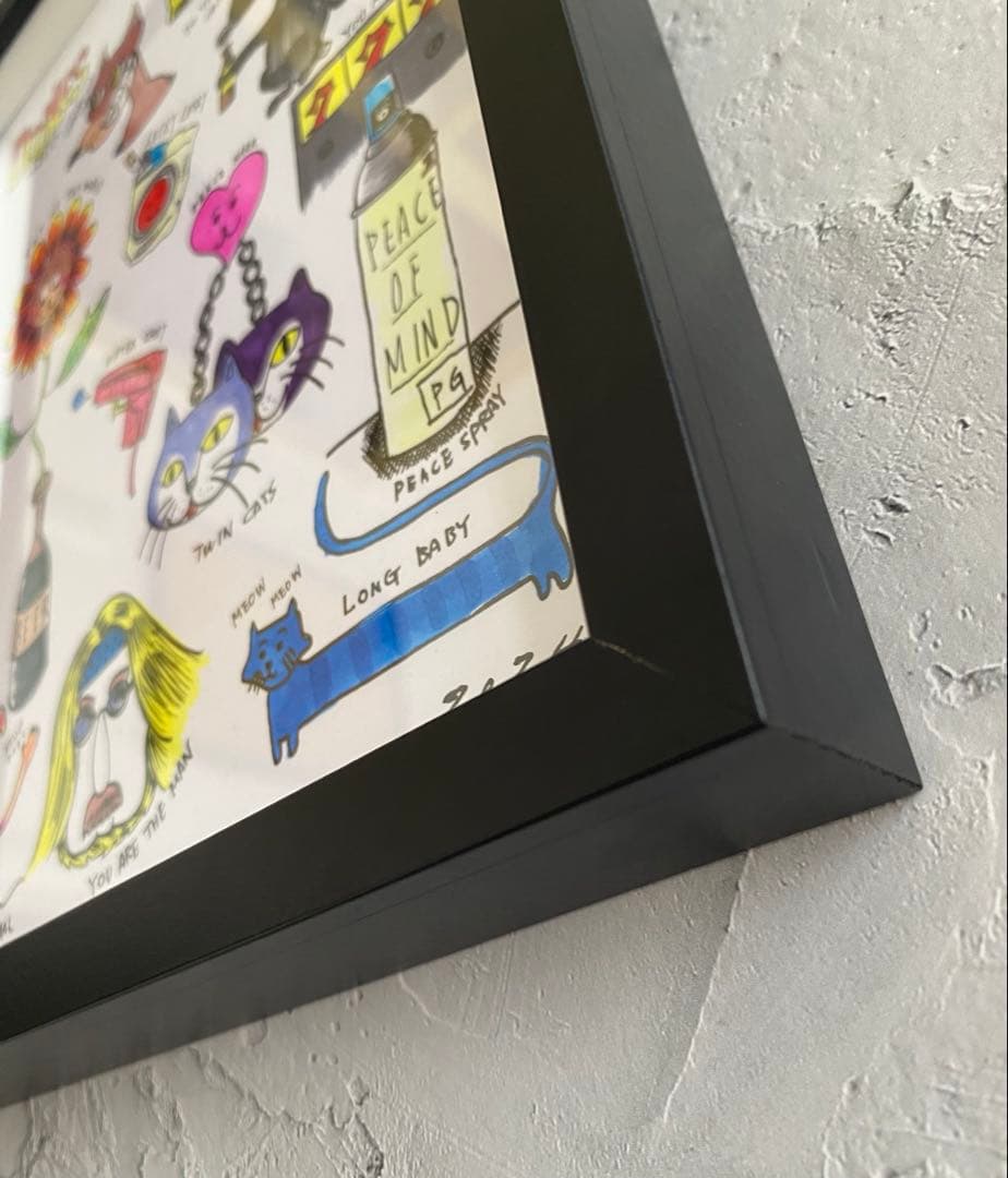 原画/イラスト/ストリートアート/ペン画/ DOODLES Vol,5インテリア