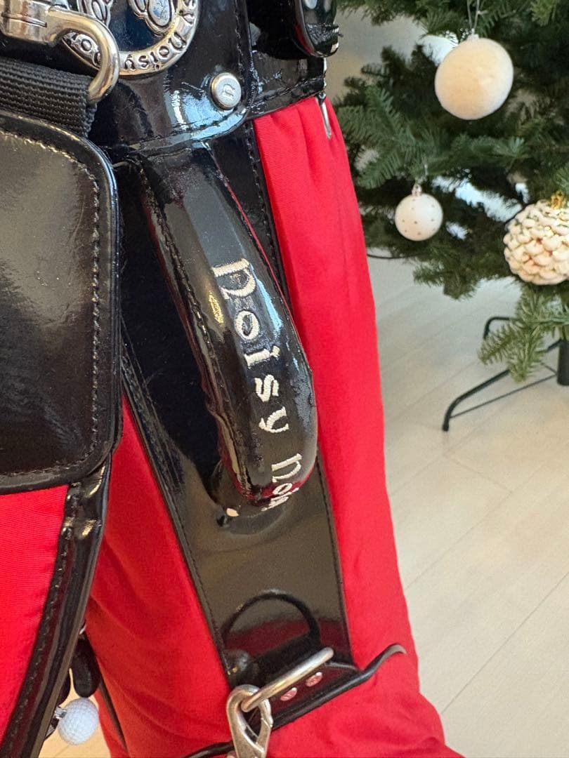 noisynoisy ゴルフキャディバッグ 赤 ノイジーノイジー　　キャスター付