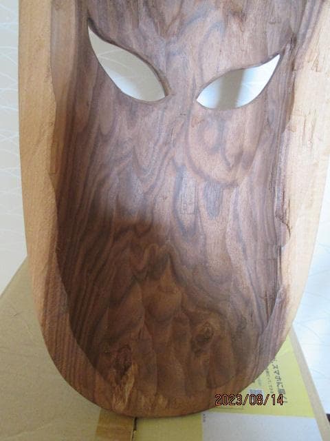フィジー製1986年現地で購入した木彫のインテリア品、人魚姫が彫られた珍品貴重品