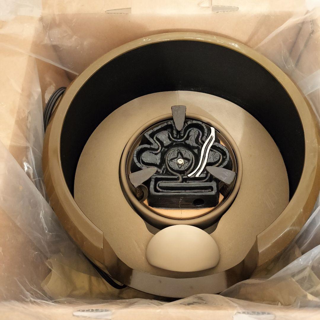 【風炉型 電熱器】野々田式 合金製面取風炉 古銅色 F403 炭型ヒーター