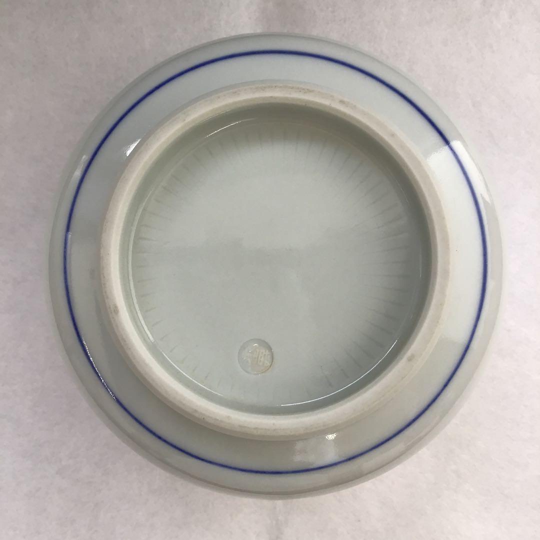 茶道具　火入　染付冠手　昧渓窯永寿作　松尾流妙玄斎書付　共箱　紙箱　N233HI