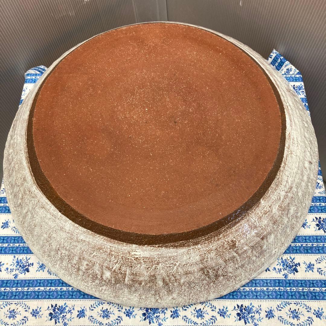 華道道具　花器　常滑焼　水盤　冨本泰二　造　供箱　S9SB