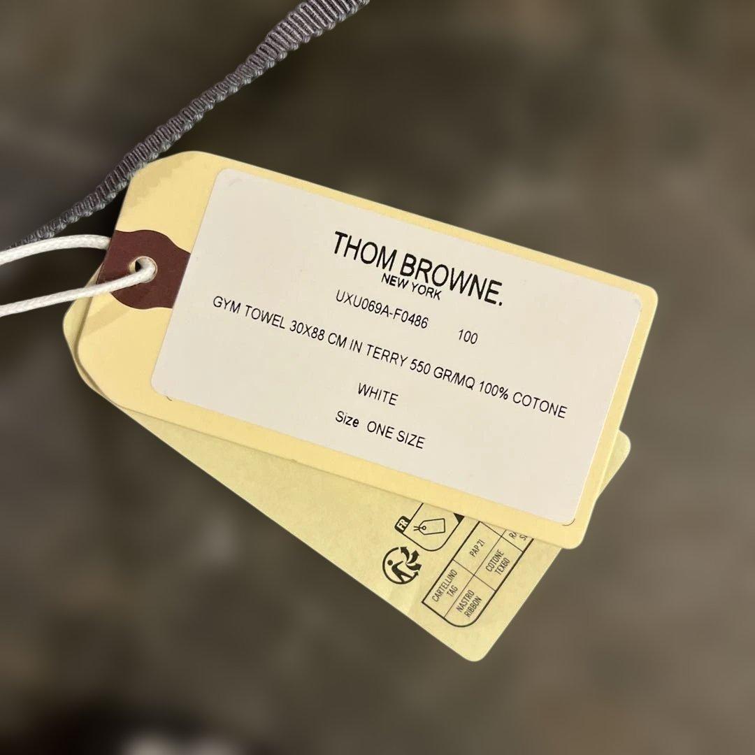 THOM BROWNE タオル ホワイト　値下げ