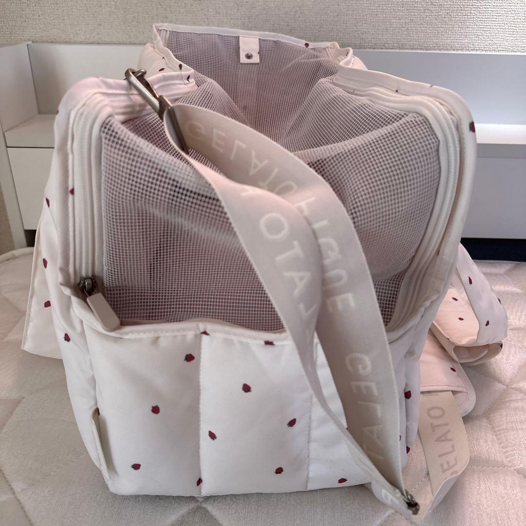 GELATO PIQUE 犬 ジェラートピケ キャリー バッグ いちご