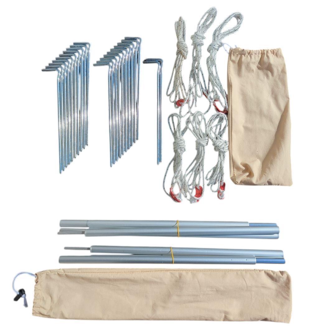 【おまけキャノピーポール】TOMOUNT ソロキャンプ TC素材 パップテント