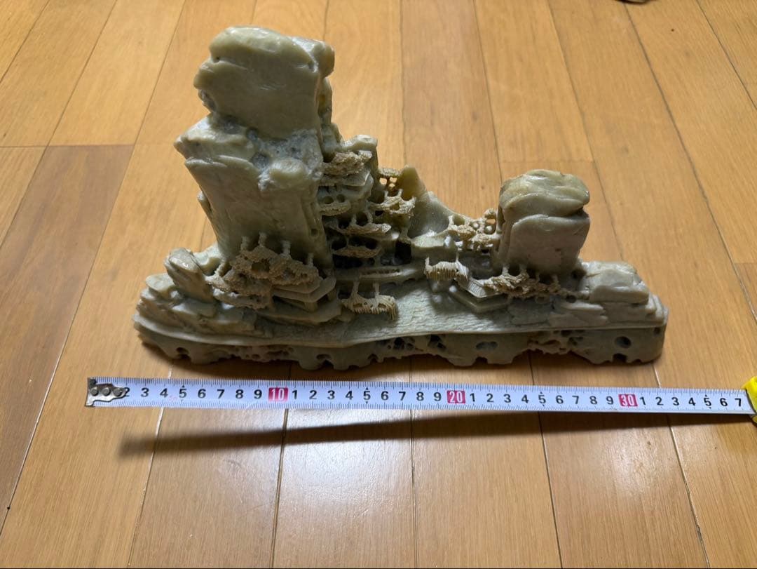 中国美術 置物 天然石 彫刻インテリア