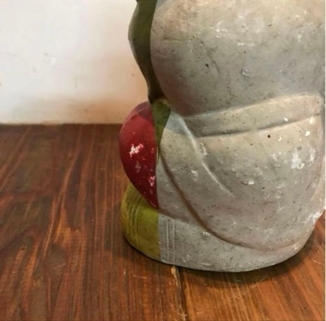 美品　年代物　陶器　恵比寿さま　縁起物　置物　　オブジェ