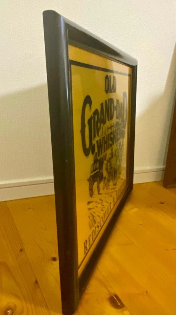 ビンテージ品！バーボン オールドグランダットのパブミラー！超レア！美品！