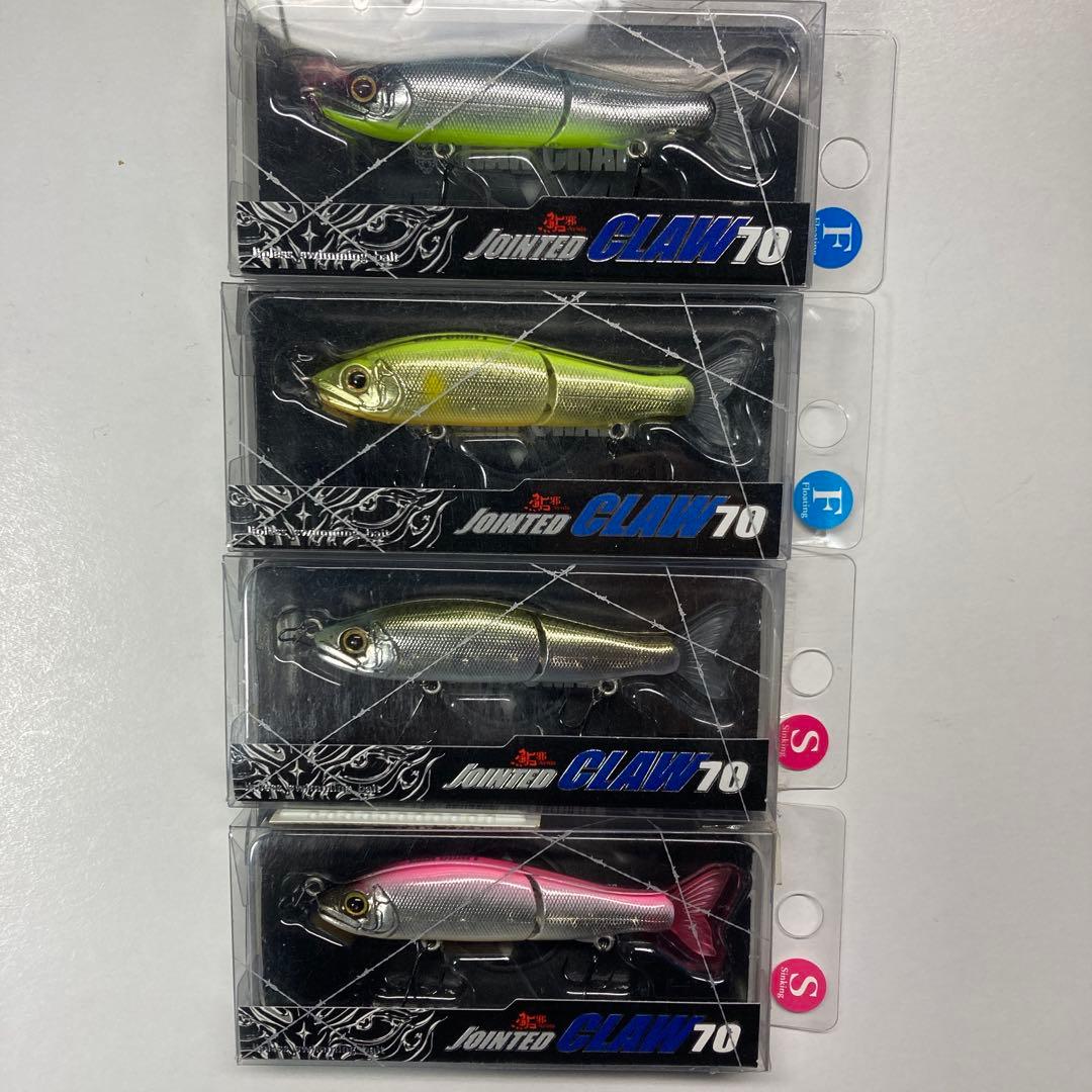 【新品未使用品】ガンクラフトジョイクロ70F／S ２タイプ4セット