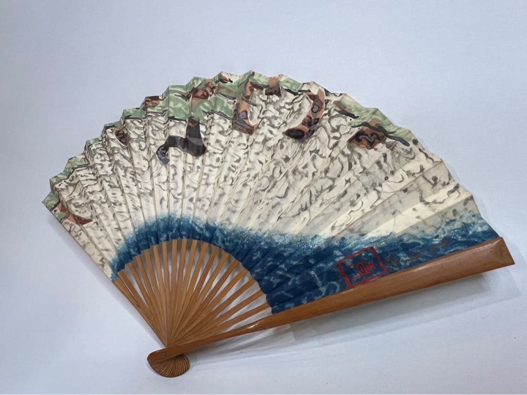 前田青邨 扇面画 日本画 帝室技芸員 文化勲章 萩岡松韻 為書 山田流箏曲