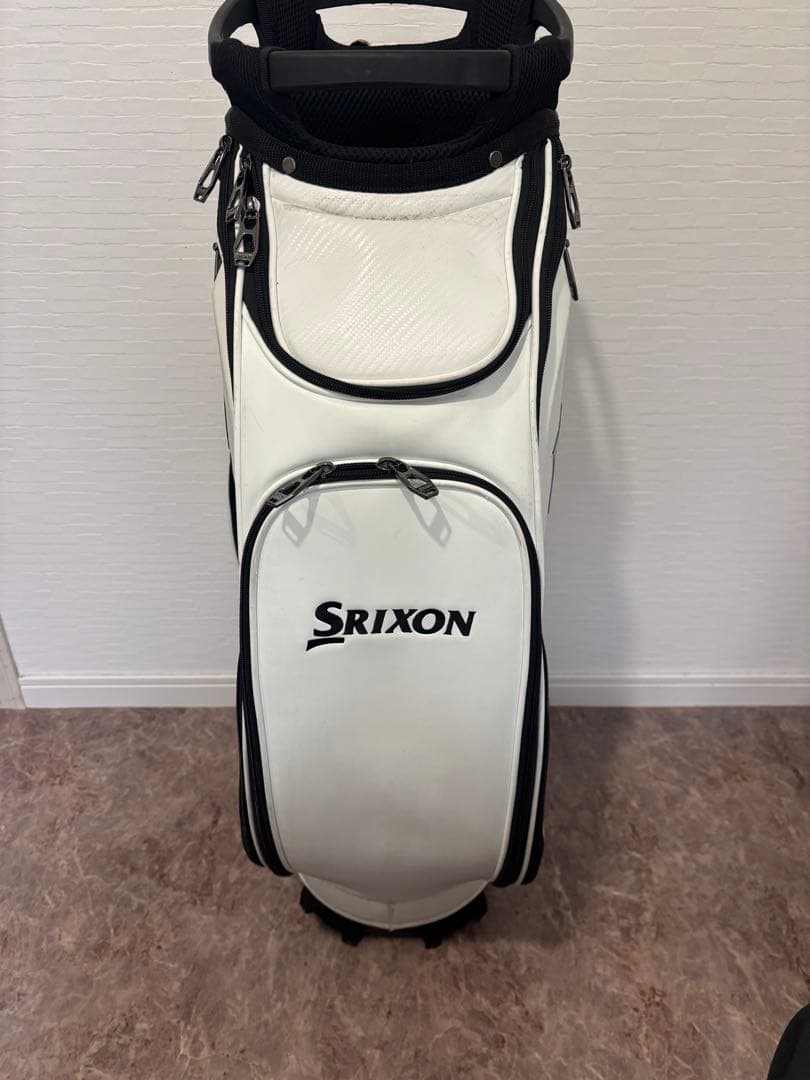 Srixon ゴルフキャディバッグ ホワイト
