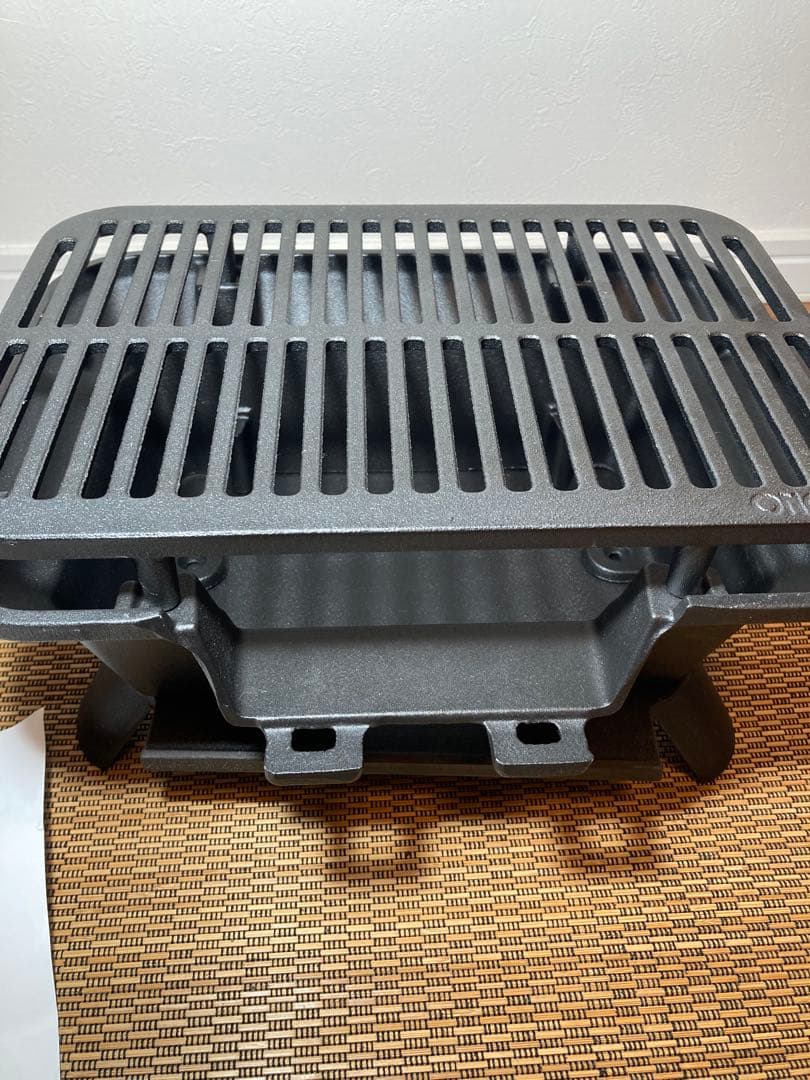 【新品未使用品】尾上製作所　鉄鋳物コンロ角型　cl-1607