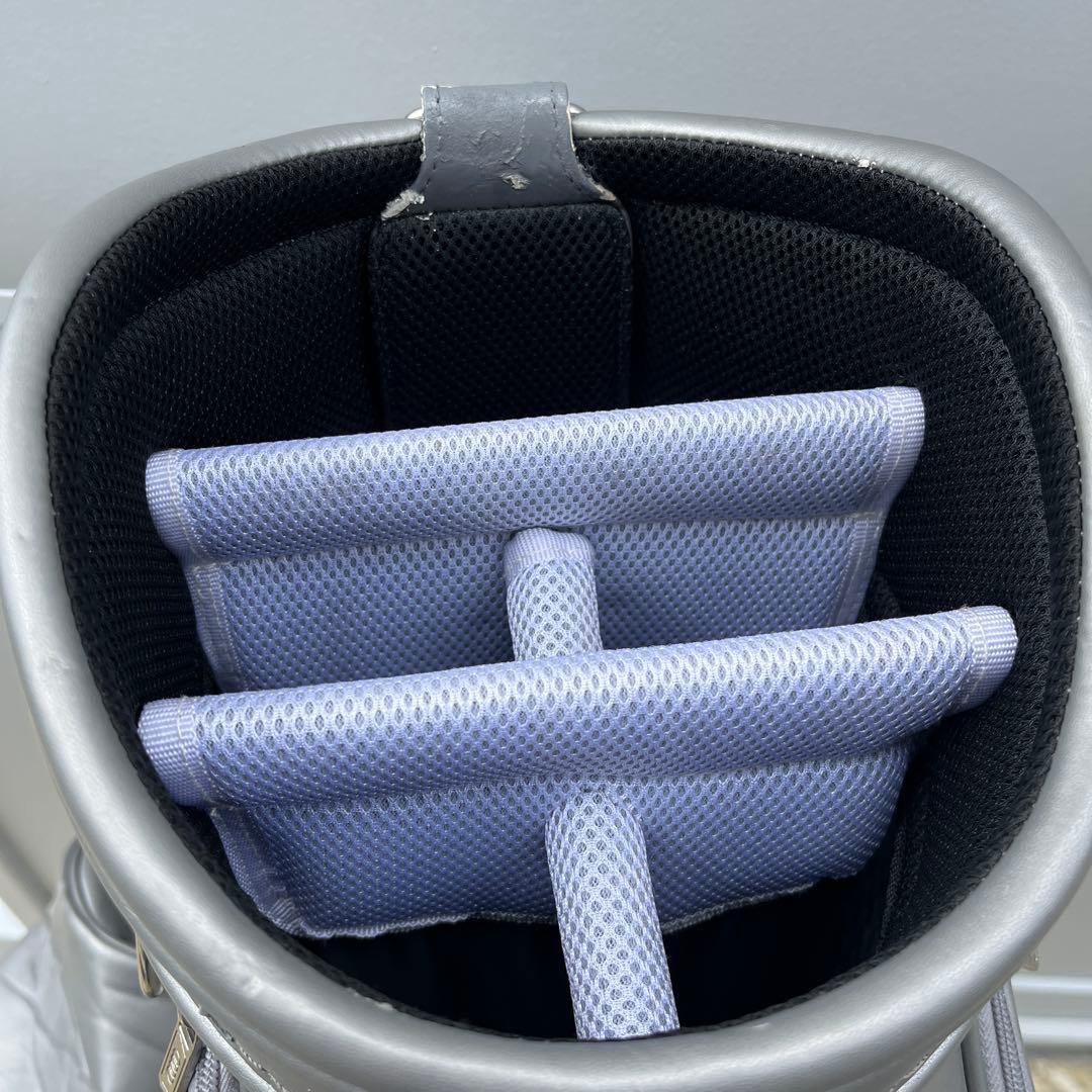 Audi キャディバッグ グレー キルティングデザイン