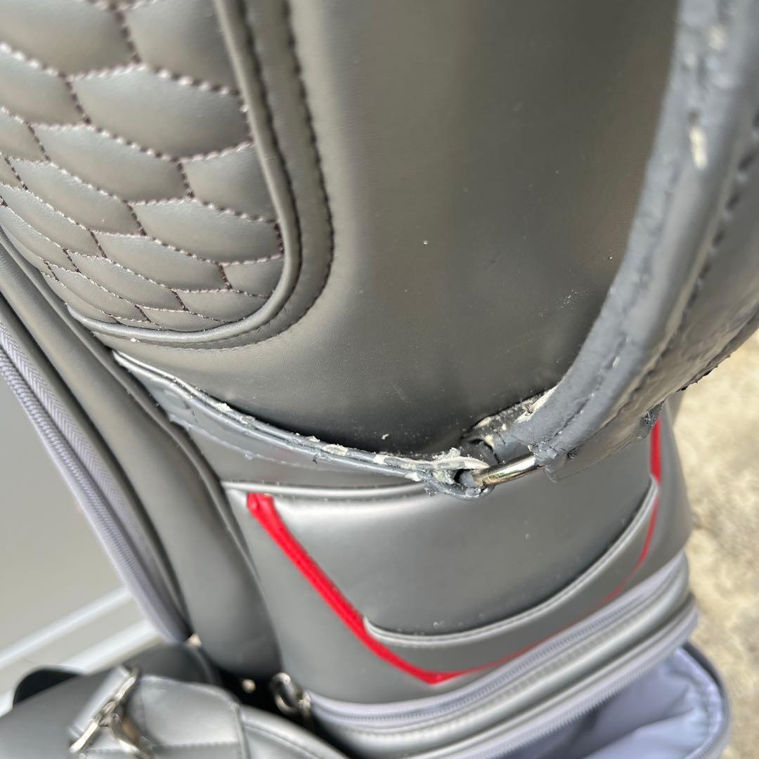 Audi キャディバッグ グレー キルティングデザイン