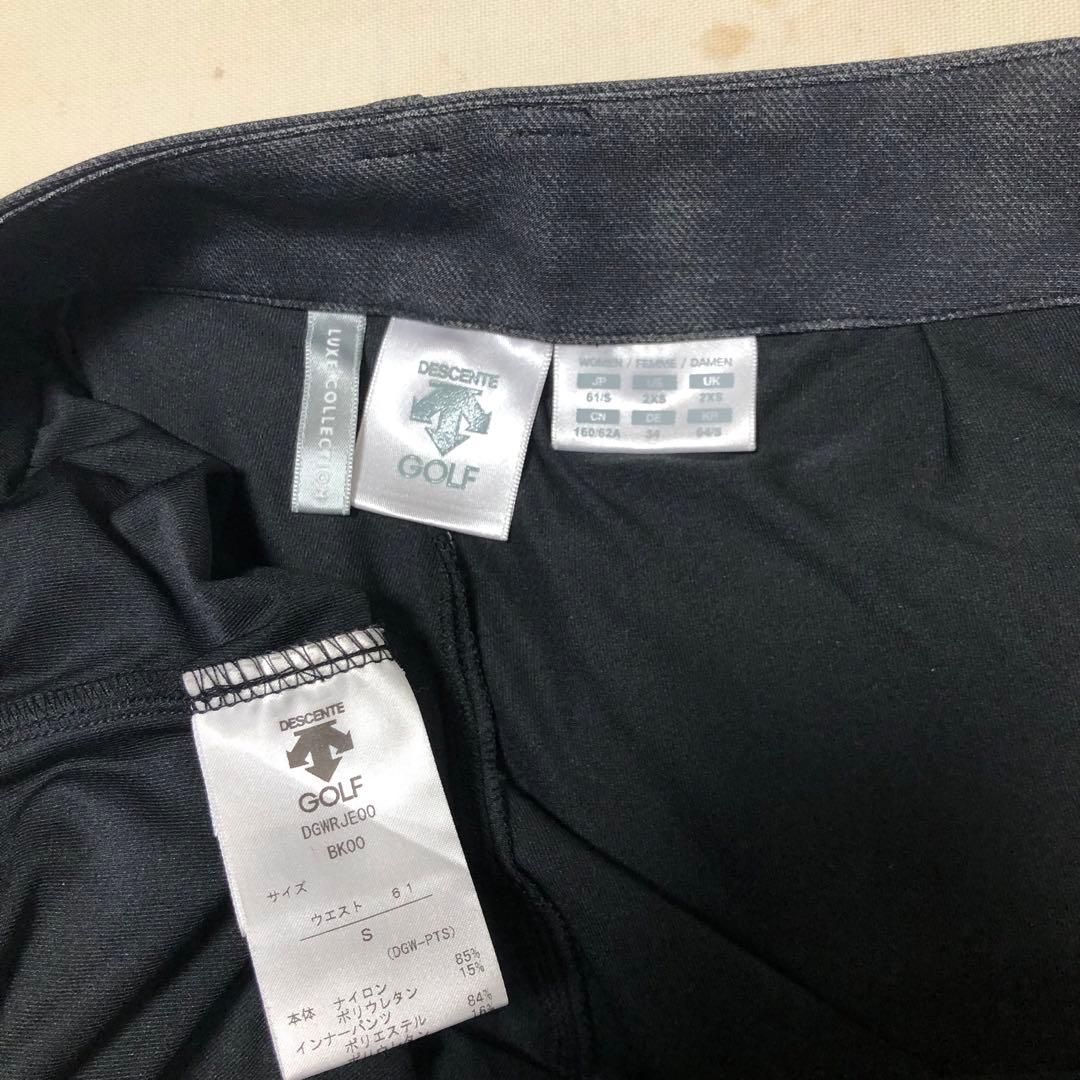 デサントゴルフ セットアップ リュクス ジャージージャケット スカート ブラック