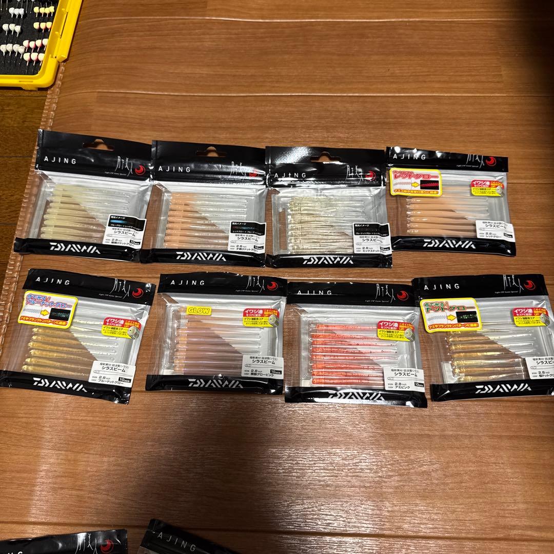 アジング、メバル ワーム、各種ジグヘッドセット