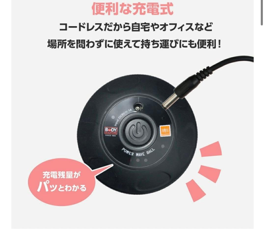 BODY SCULPTURE パワーウエーブボール ブラック