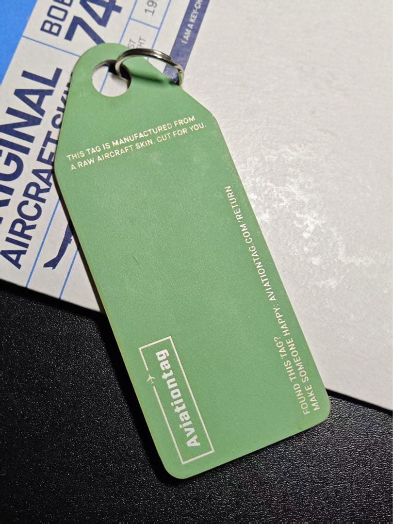 KL 国旗カット B747-400M KLMオランダ航空 Aviationtag