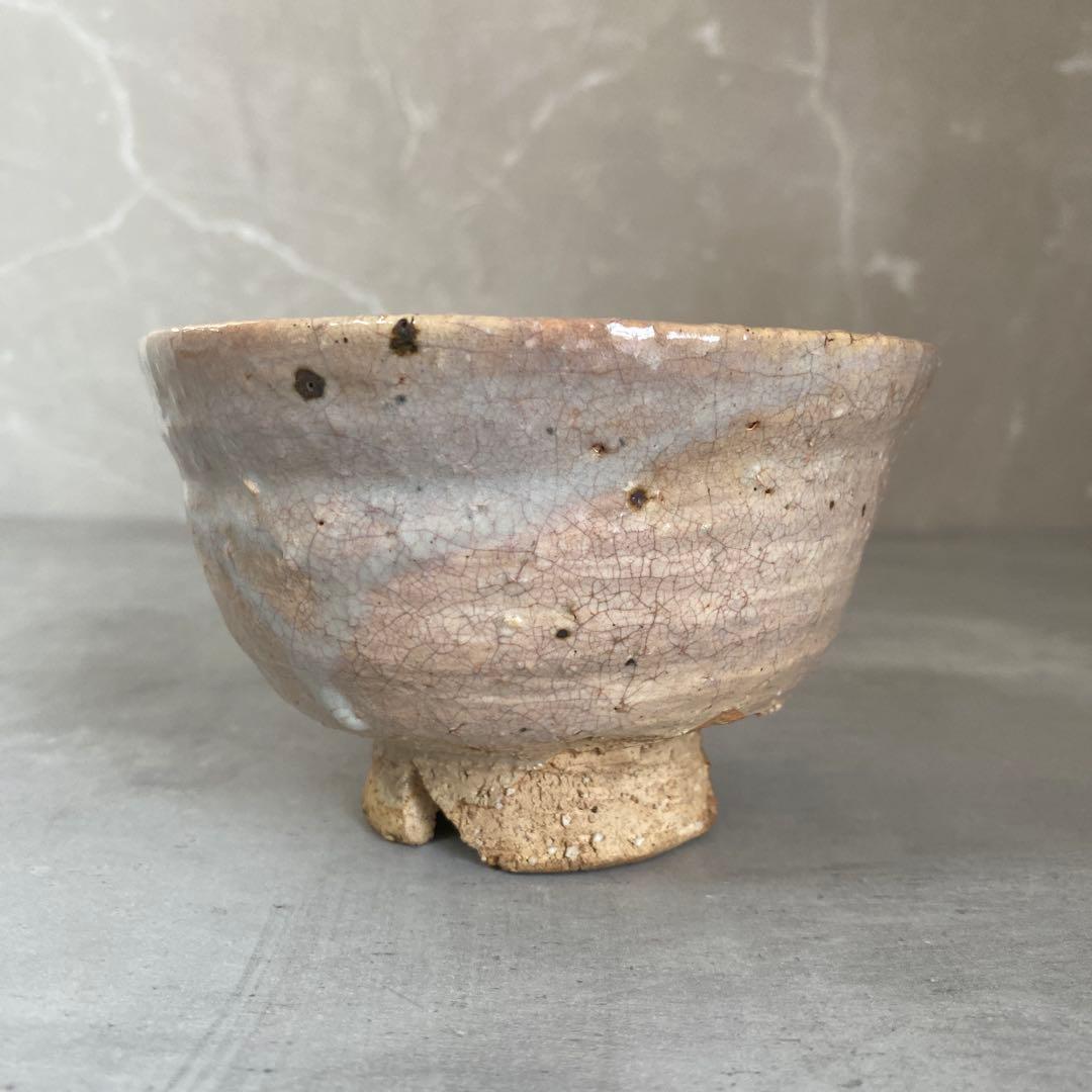 11代坂高麗左衛門 萩焼茶碗 韓峯 共箱難あり 茶道具