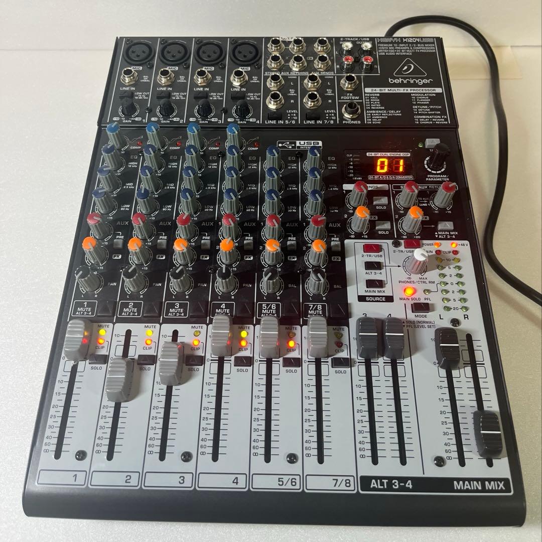動作品　BEHRINGER ベリンガー XENYX X1204 USB ミキサー