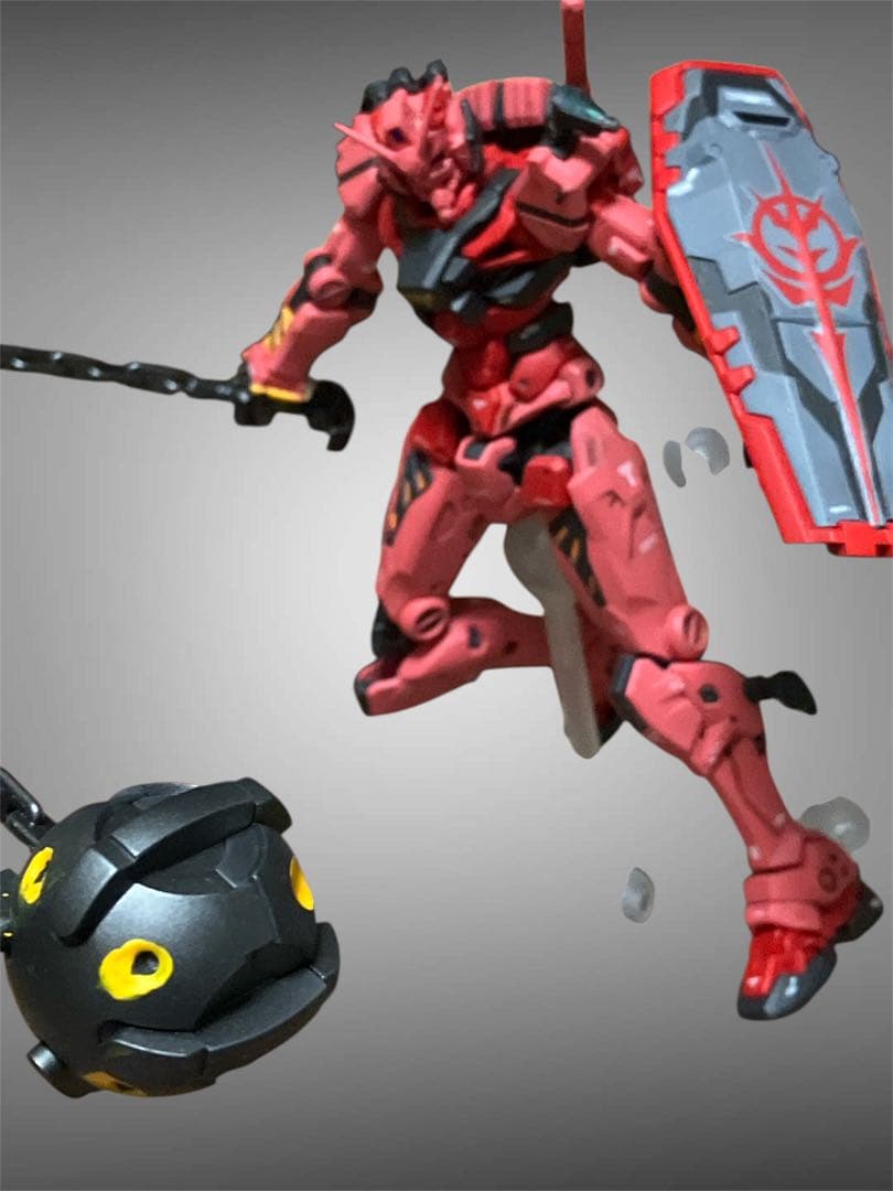 塗装・完成品「赤いガンダム」HG 1/144 フルビット装備