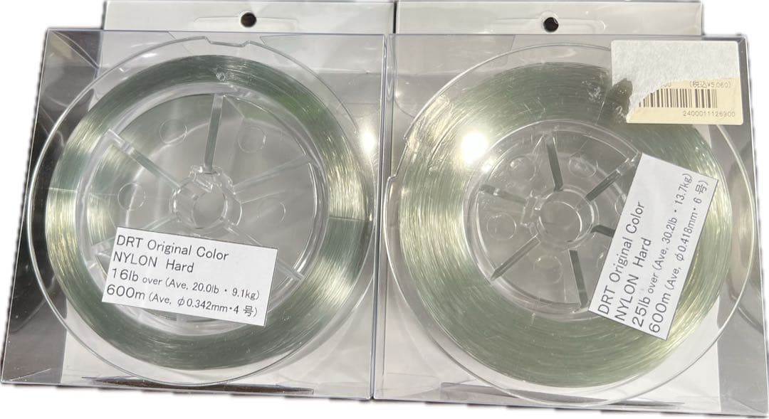 新品未使用【DRT】drt ナイロンハードライン 16lbと25lb 2個セット
