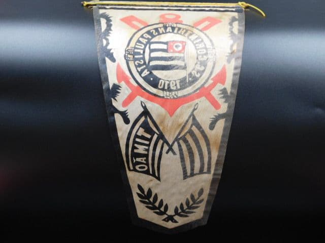 クラブ支給品　親善試合ペナント交換用公式コリンチャンスフラッグ ＆ 選手間交換用