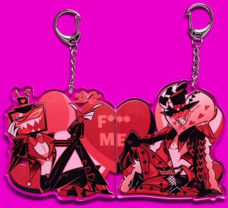 ハズビンホテル バレンタイン アクリルキーホルダー ヴォックス＆ヴァレンティノ