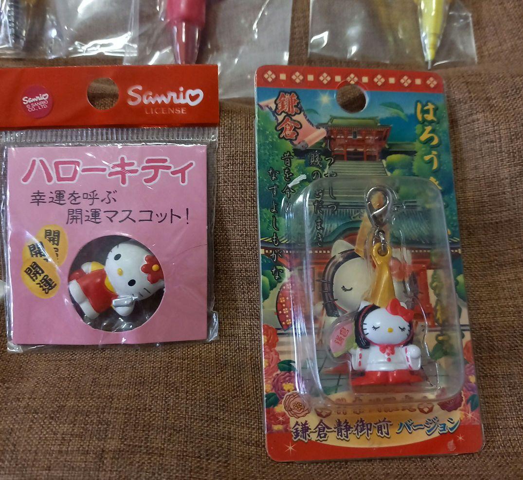 SANRIO☆幸運☆開運☆縁起☆神社☆根付けストラップ&シャープペン☆ボールペン