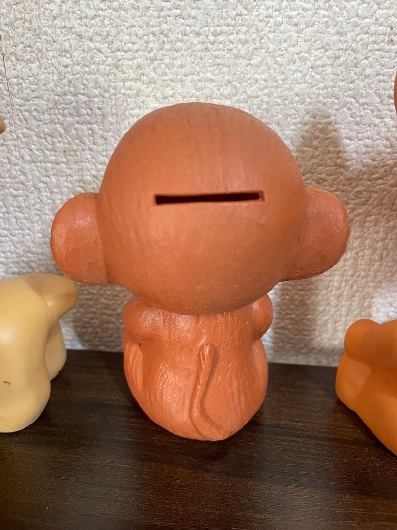 【当時物】昭和レトロ アンティークソフビ貯金箱 農協／農林中金ソフビ貯金箱