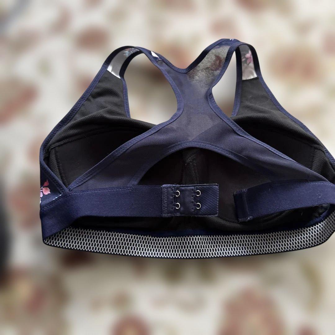 CW-X セットアップ ネイビー フラワープリント ヨガウェアセット