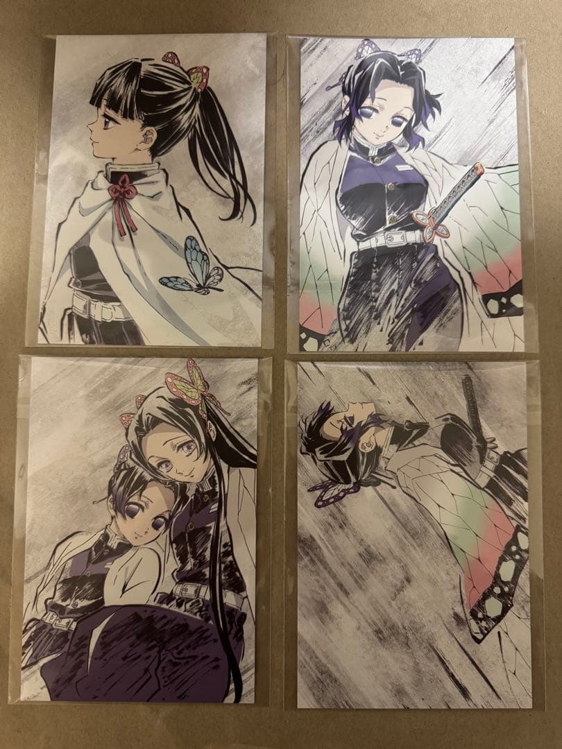 鬼滅の刃 立志編 幕間画 ポストカード4枚セット 胡蝶しのぶ カナエ カナヲ