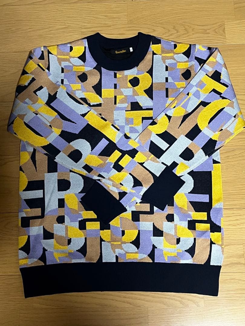 Resurrection アルファベット模様 セーター Lサイズ