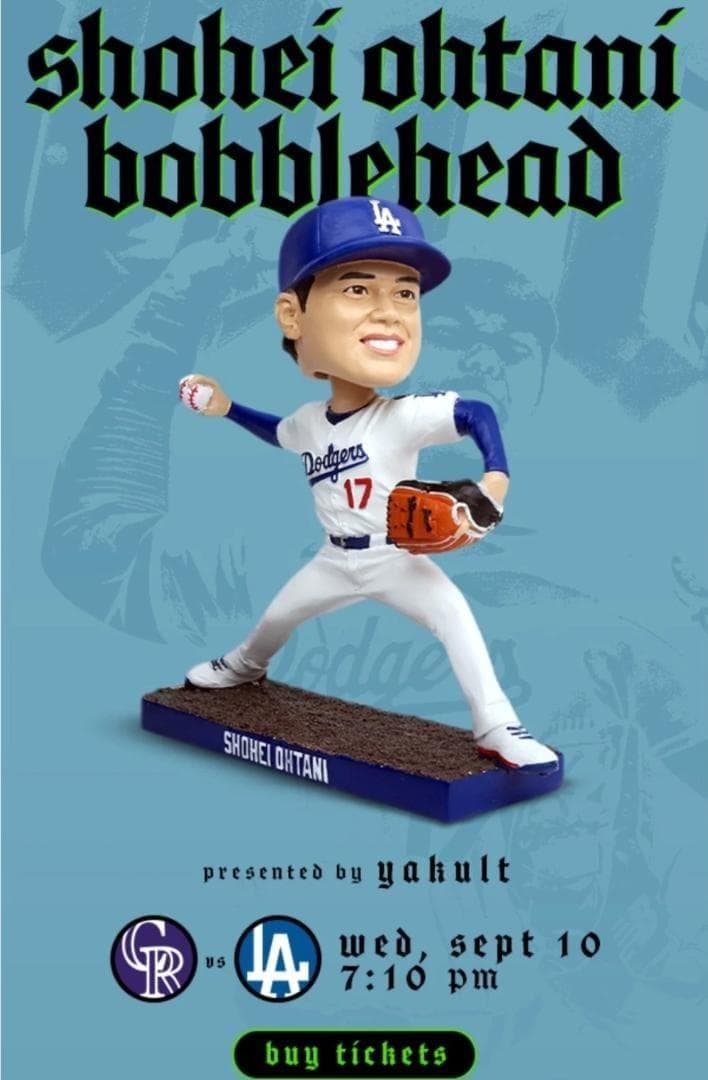 【２ピッチャーセット】大谷翔平50/50 & クレイトンカーショーボブルヘッド