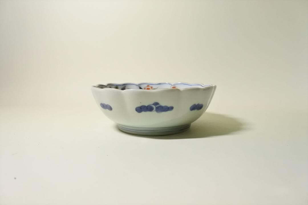 江戸末期　伊万里　色絵　鉢　５客組　骨董品　アンティーク　d